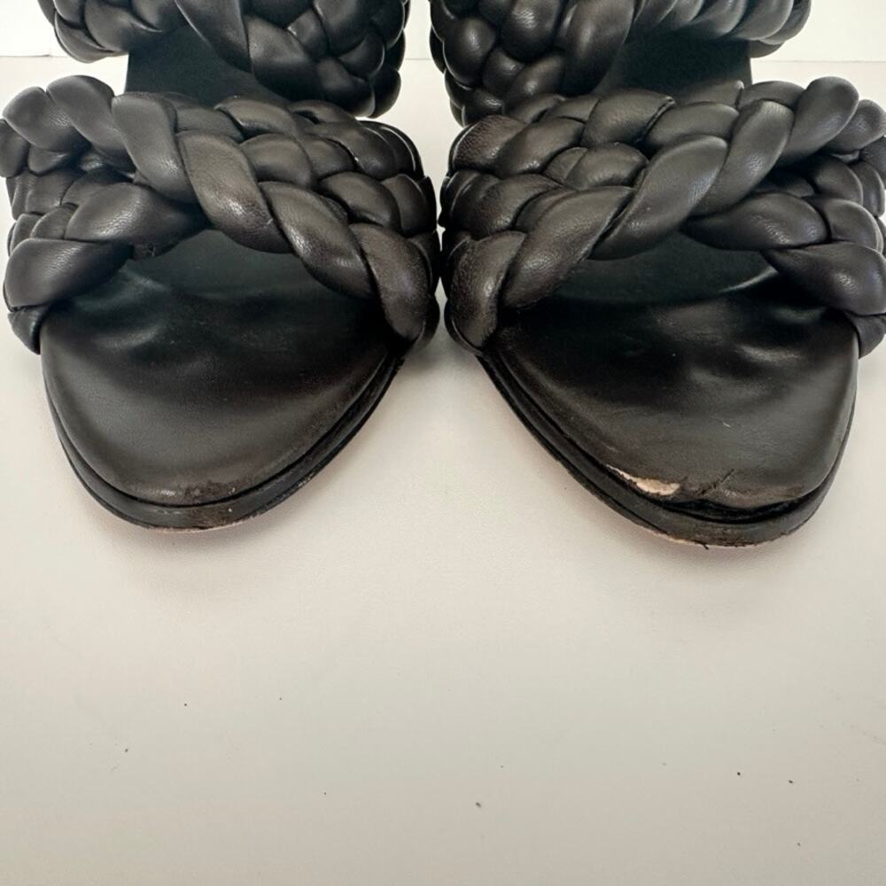 Bottega Veneta The Curve Mule Sandal Dark Cocoa Brown Size 39 Braided Leather - Picture 5 of 9